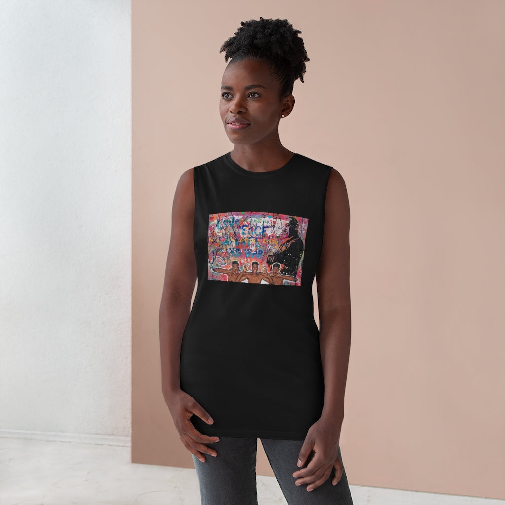 "No Hate Just Love" Unisex Barnard Tank