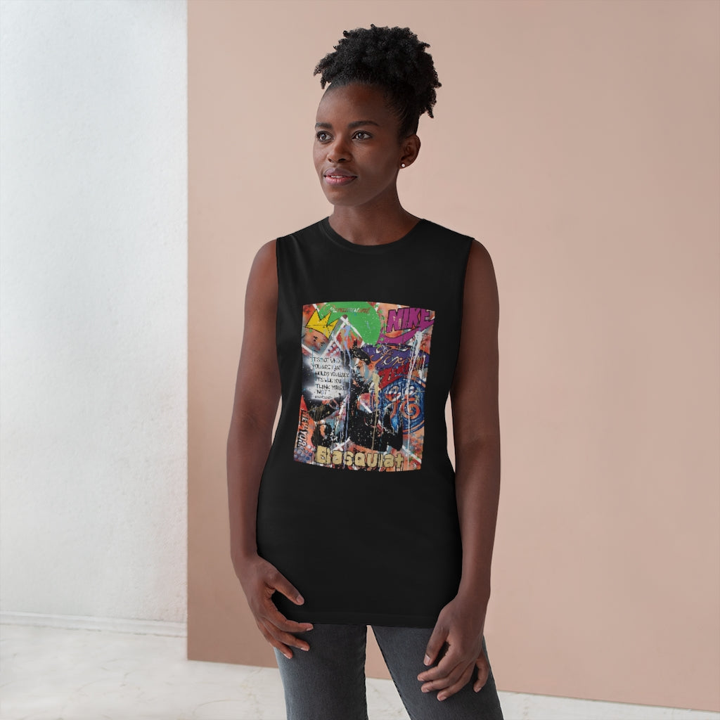 "Basquiat/Warhol Tribute" Unisex Barnard Tank