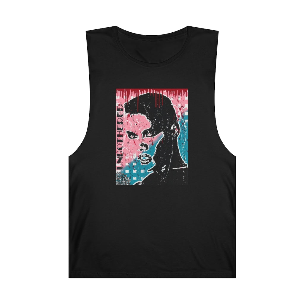 "Unbothered" Unisex Barnard Tank