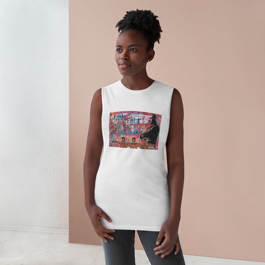 "No Hate Just Love" Unisex Barnard Tank
