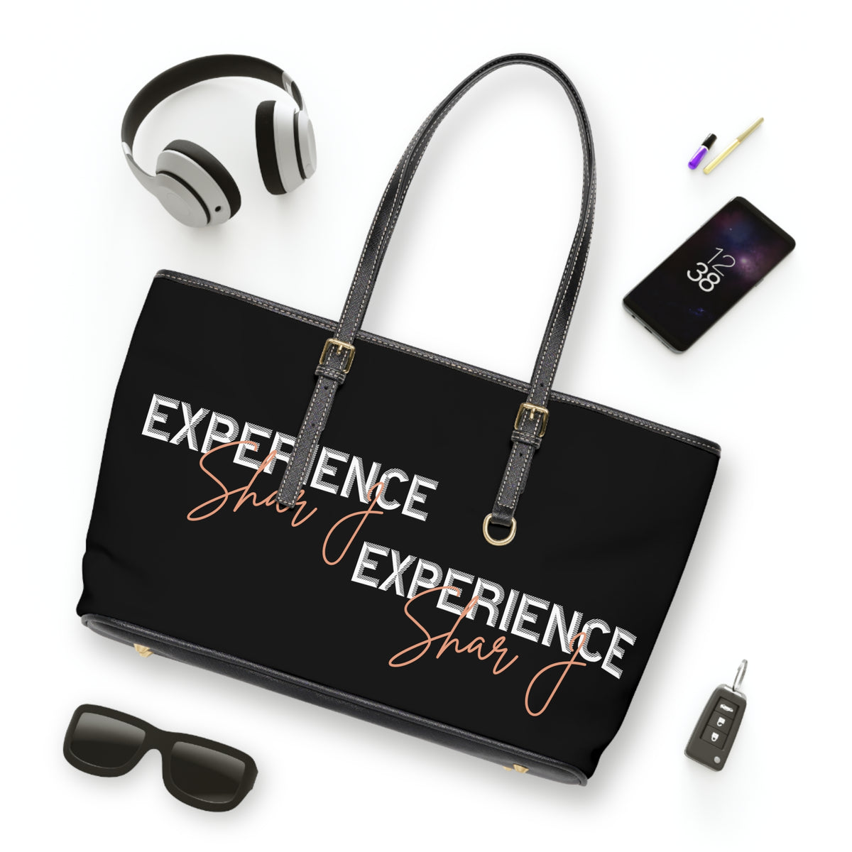 "SHAR-J Experience 2" PU Leather Shoulder Bag