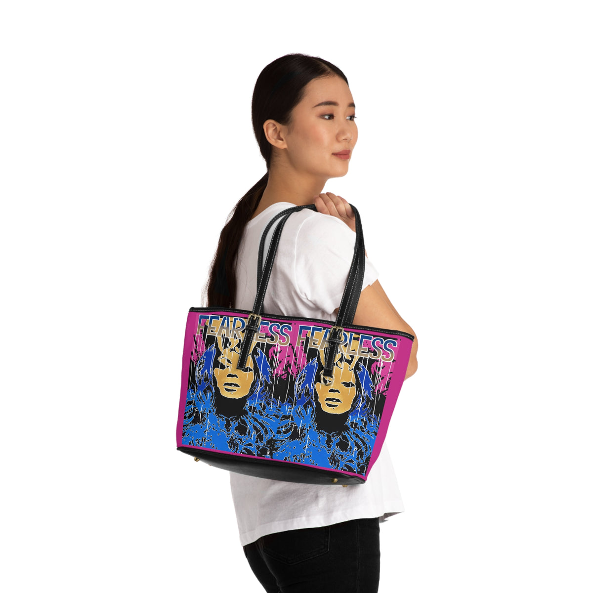 "Fearless -Beyonce Tribute" PU Leather Shoulder Bag