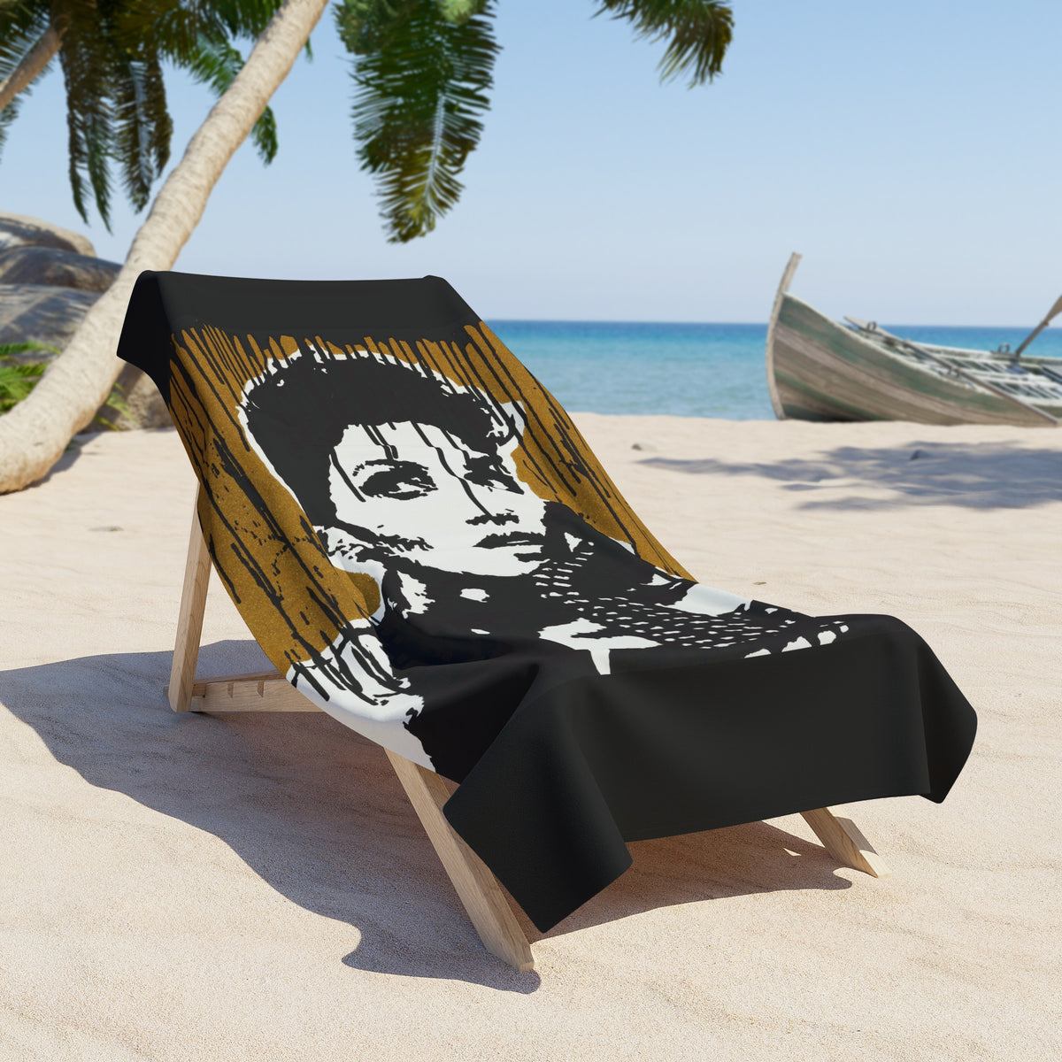 "Halle Berry Inspired Gold Series" Beach Towel