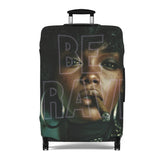 Luggage Cover - 'Be Raw' Portrait Travel Suitcase Protector