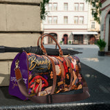 Brandy Collage Waterproof Travel Bag — Celebrity Tribute Weekender Duffel