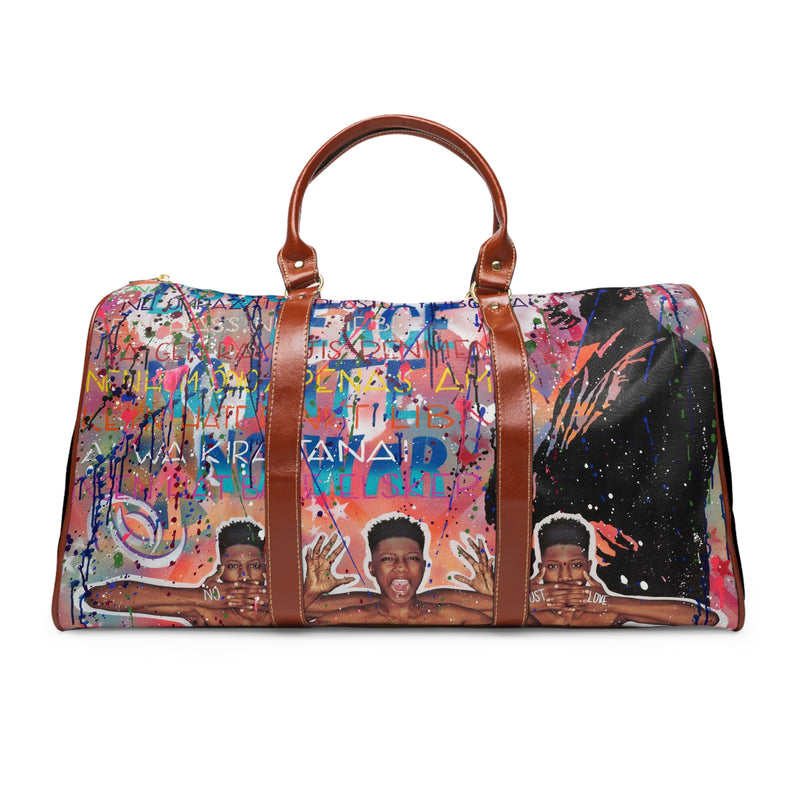 "No Hate Just Love" Waterproof Travel Bag