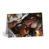 Romantic Wedding Greeting Card — Diverse Couple Love Anniversary Card (Single or Pack of 10)