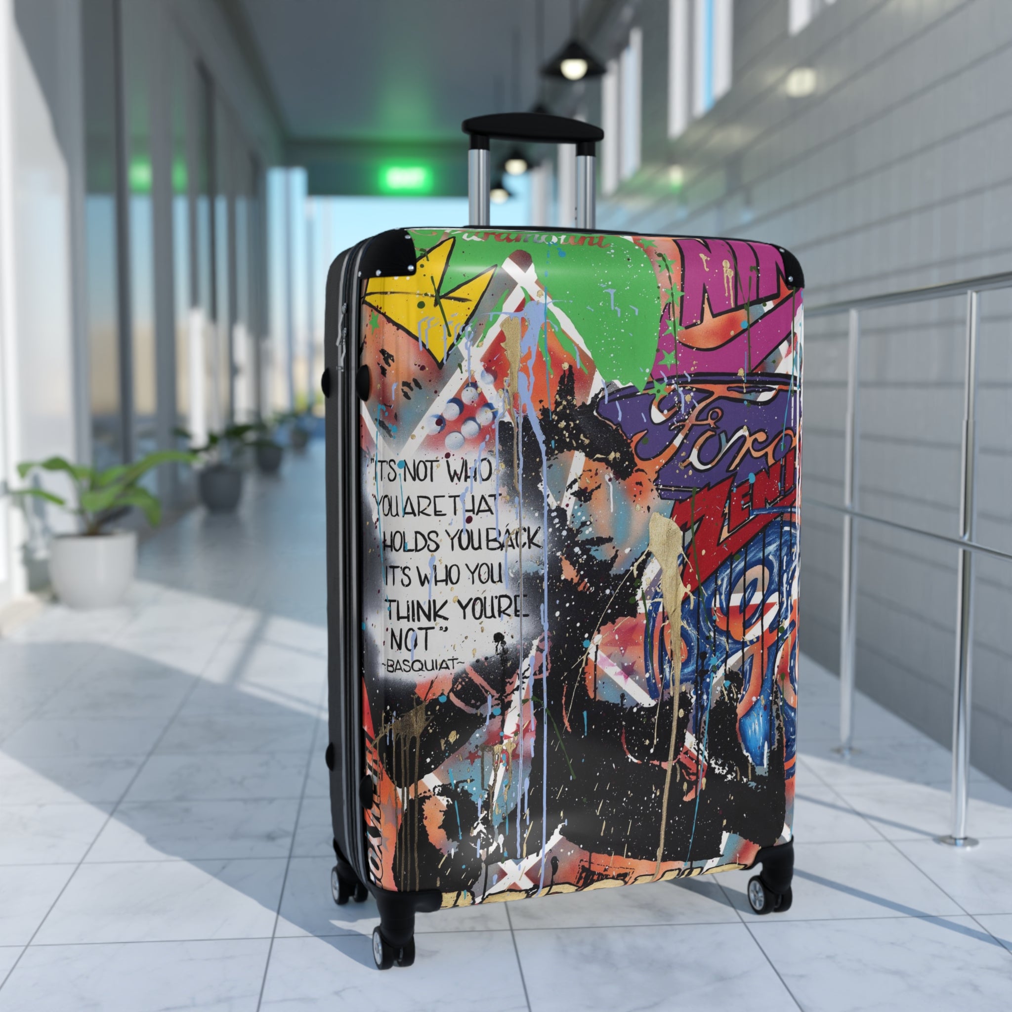 "Basquiat/Warhol Tribute" Suitcases