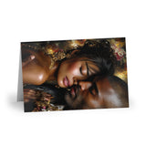 Romantic Couple Greeting Card – Luxe Floral Art Love Note (1 or 10-pack)
