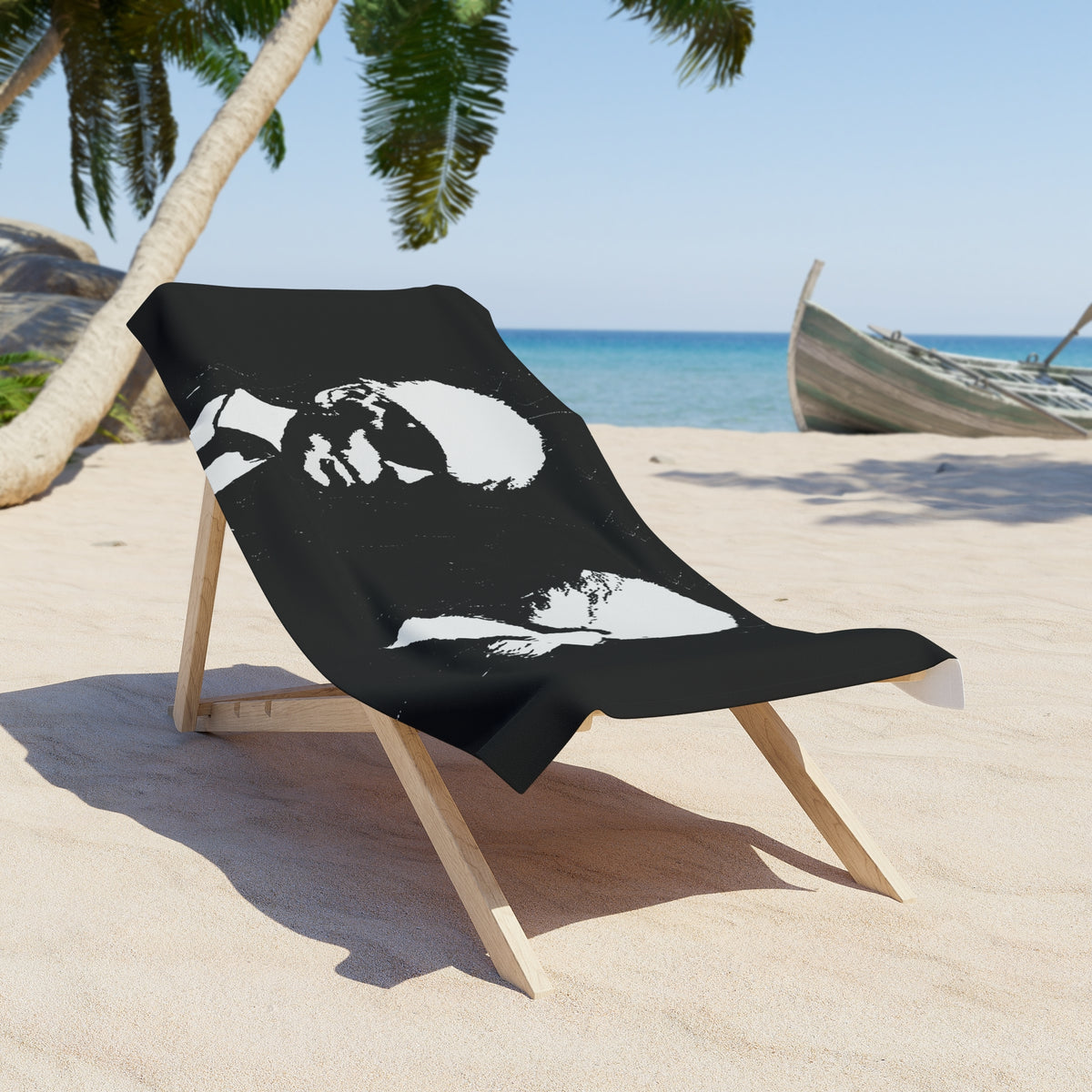 "Label Whore"  Beach Towel with Iconic Design
