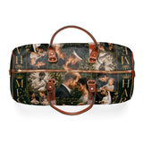 Personalized Royal Family Photo Waterproof Travel Bag — Custom Collage Duffel