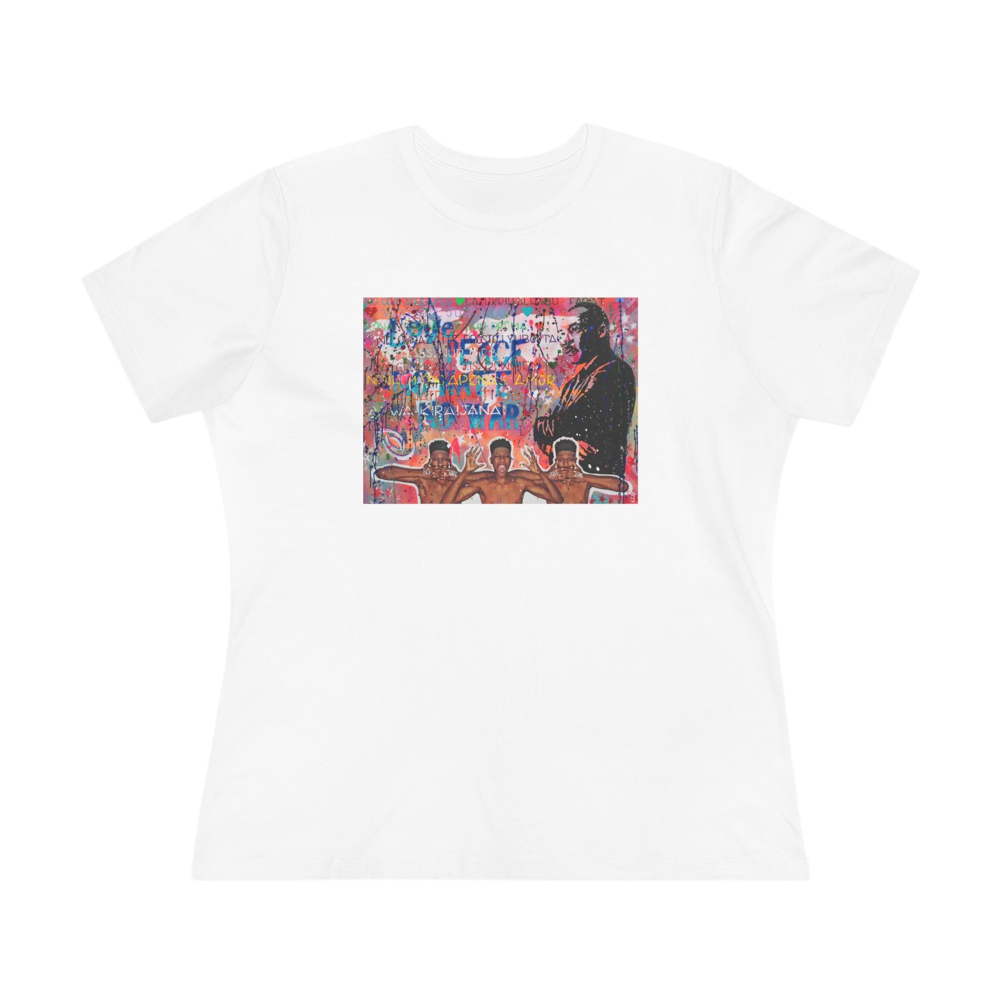 "No Hate Just Love" Women's Premium Tee