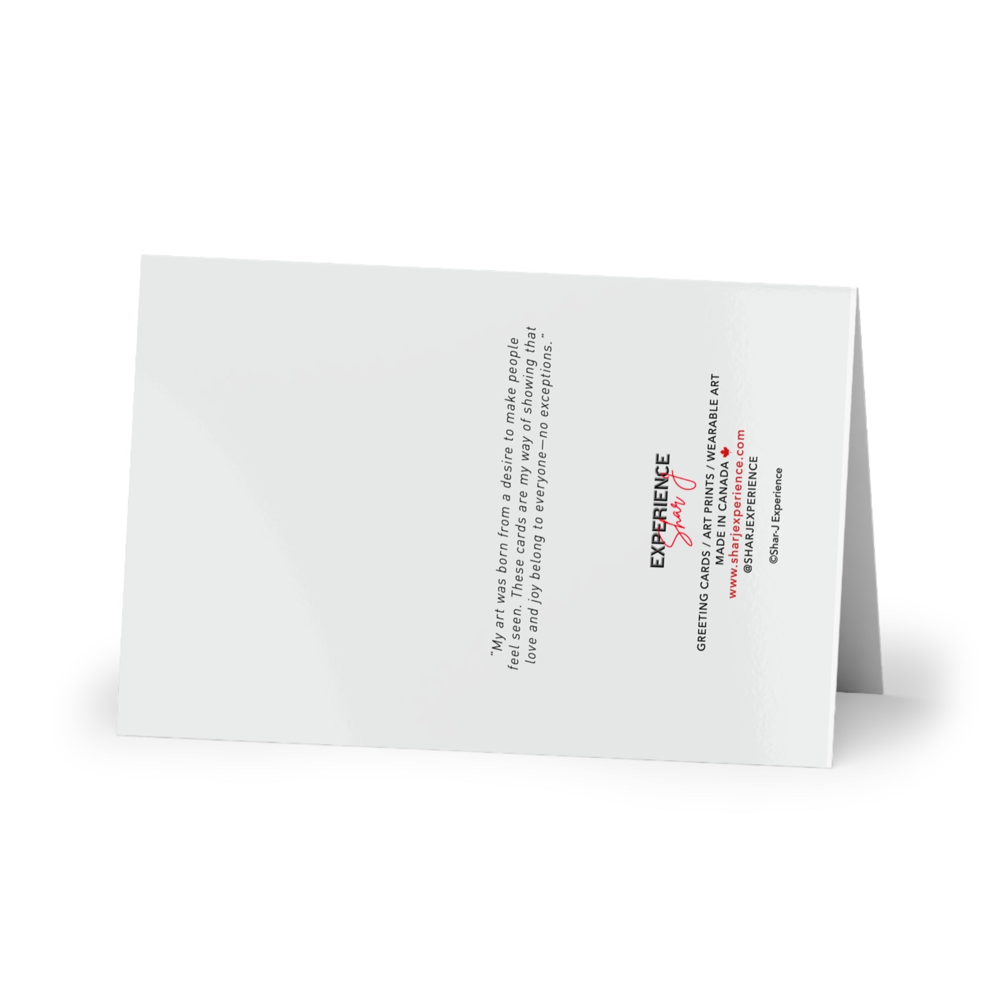Romantic Luxe Greeting Card — Intimate Couple Portrait (Blank Inside)