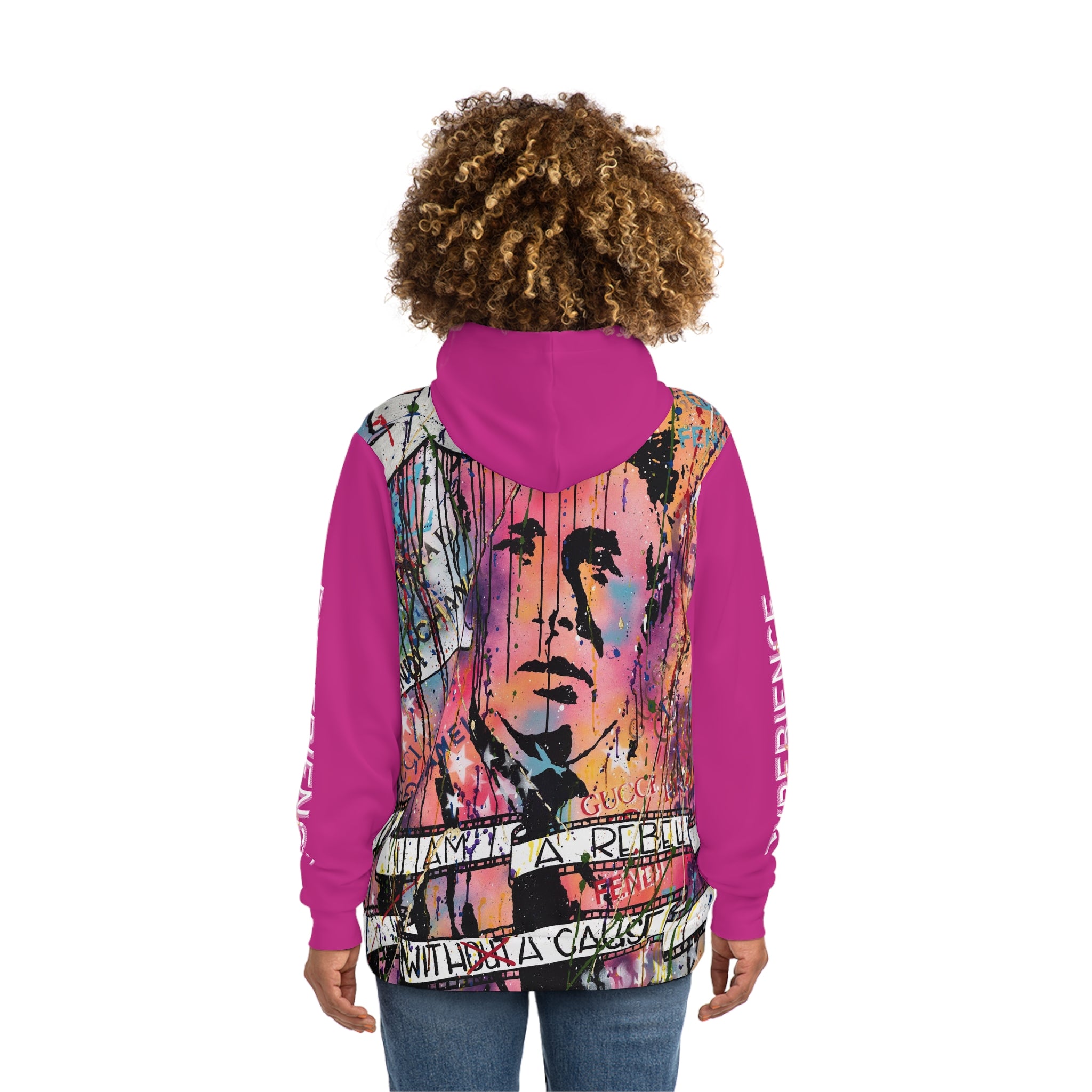 "Rebel With A Cause" AOP Fashion Hoodie