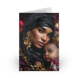 Greeting Card — Mother and Child Portrait Art Card (Single or 10-Pack)