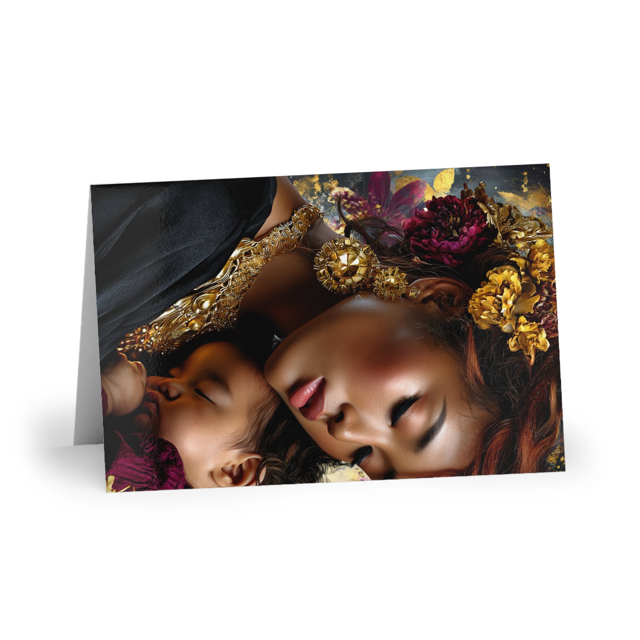 Greeting Card — Mother and Child Fine Art Sympathy/Thank You Card (Single or Pack of 10)