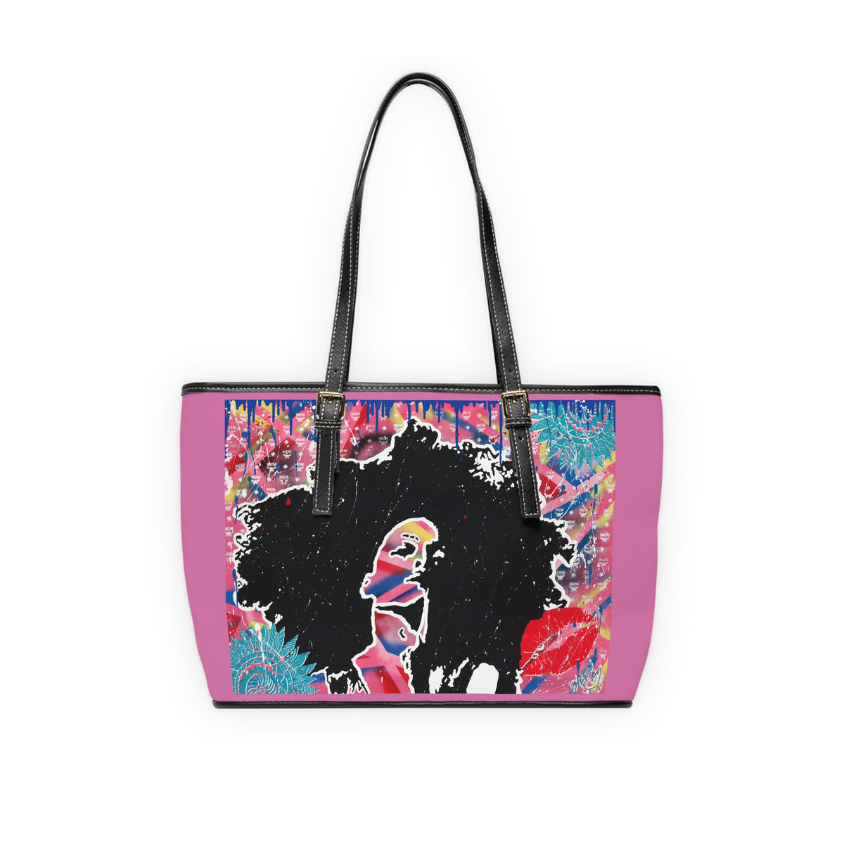"Embodied " PU Leather Shoulder Bag