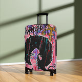 Pop Art Afro Portrait Luggage Cover – Colorful Graffiti Travel Protector