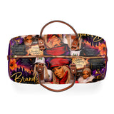 Brandy Collage Waterproof Travel Bag — Celebrity Tribute Weekender Duffel
