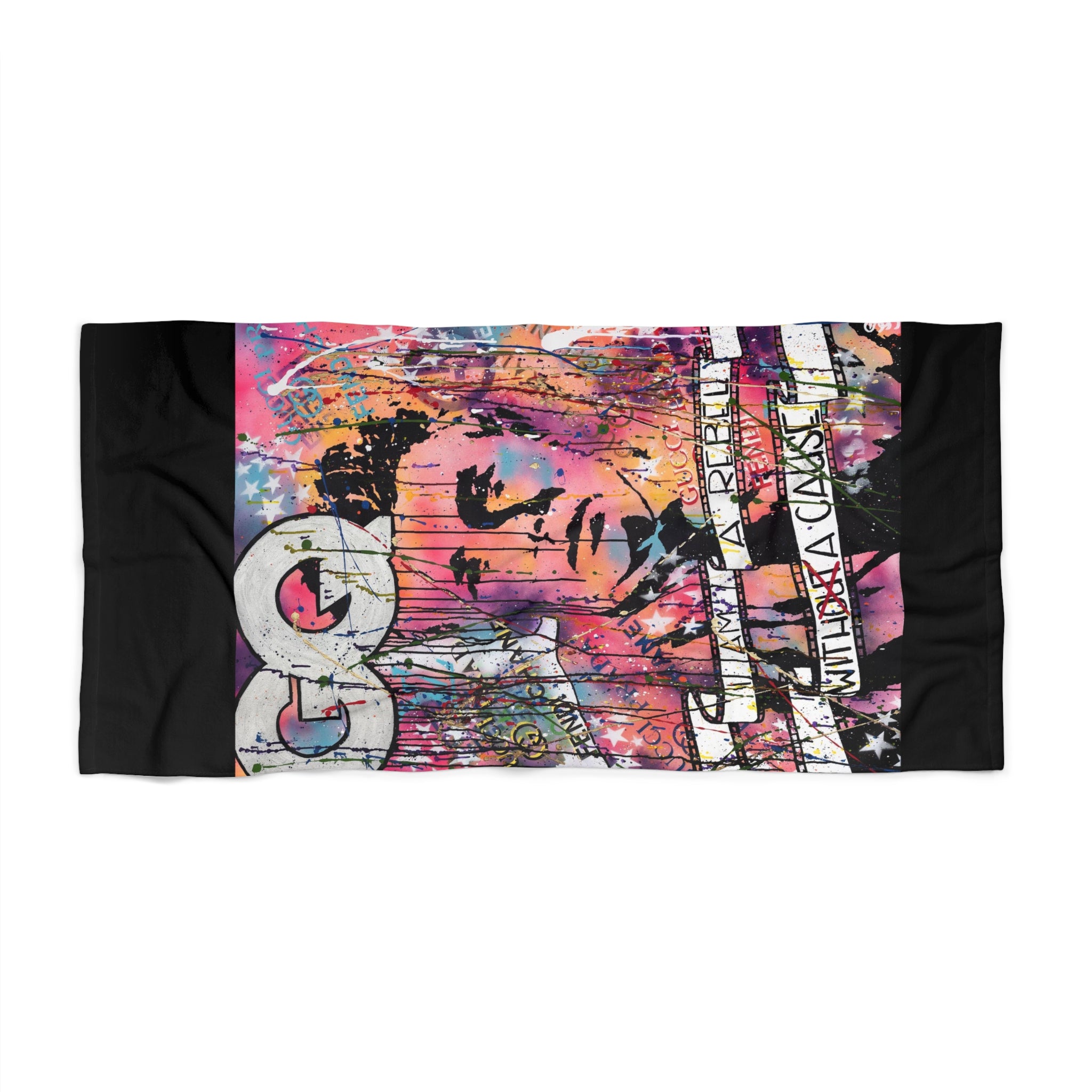 "Rebel with a Cause"  Beach Towel