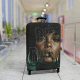 Luggage Cover - 'Be Raw' Portrait Travel Suitcase Protector