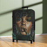 Luggage Cover - 'Be Raw' Portrait Travel Suitcase Protector