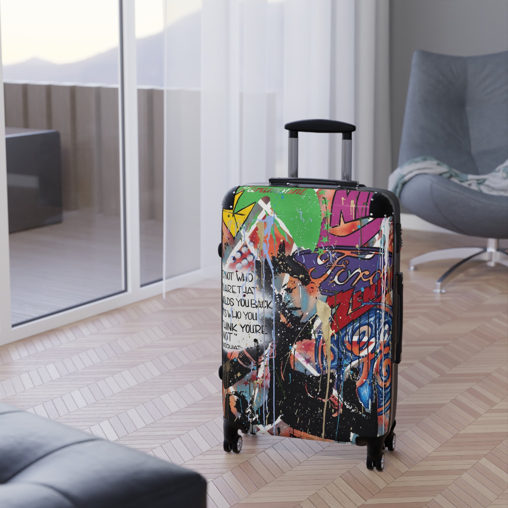 "Basquiat/Warhol Tribute" Suitcases