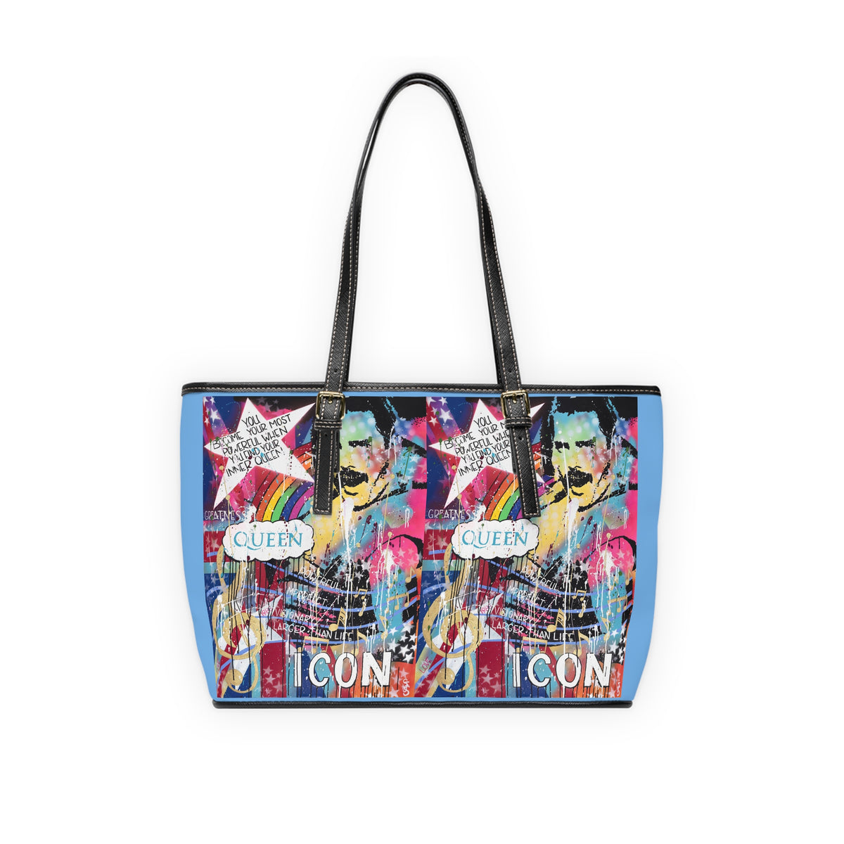 "Find Your Inner Queen-Freddie  Mercury" PU Leather Shoulder Bag