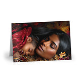 Greeting Card — Mother and Sleeping Baby Art Card (Blank Inside)