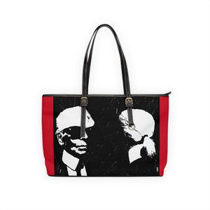 "Label Whore 2-Karl Lagerfeld"  PU Leather Shoulder Bag