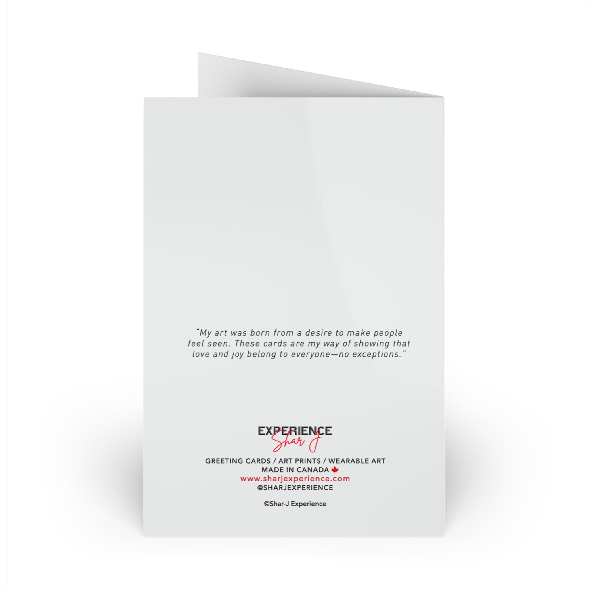 Romantic Portrait Greeting Card — Intimate Couple Art Card (Single or 10-Pack)