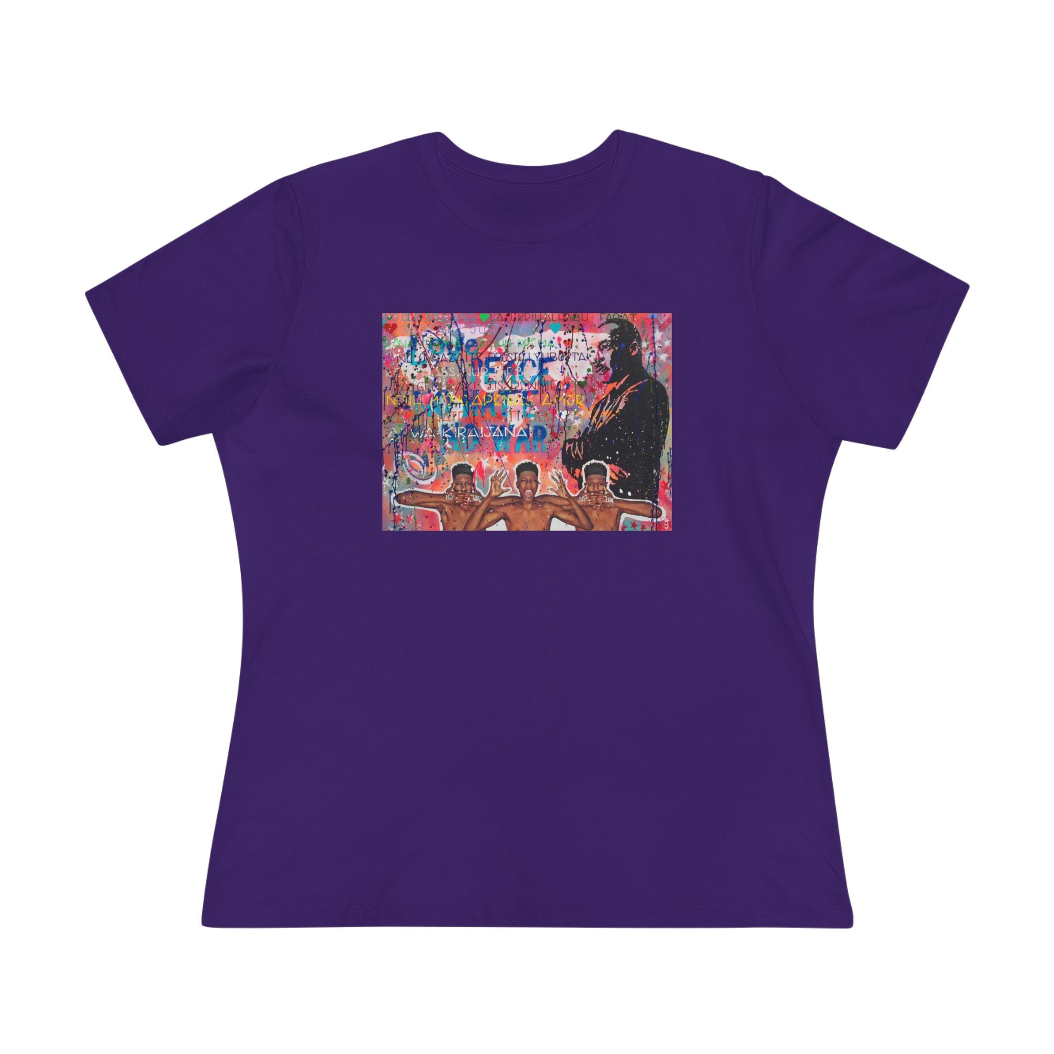 "No Hate Just Love" Women's Premium Tee