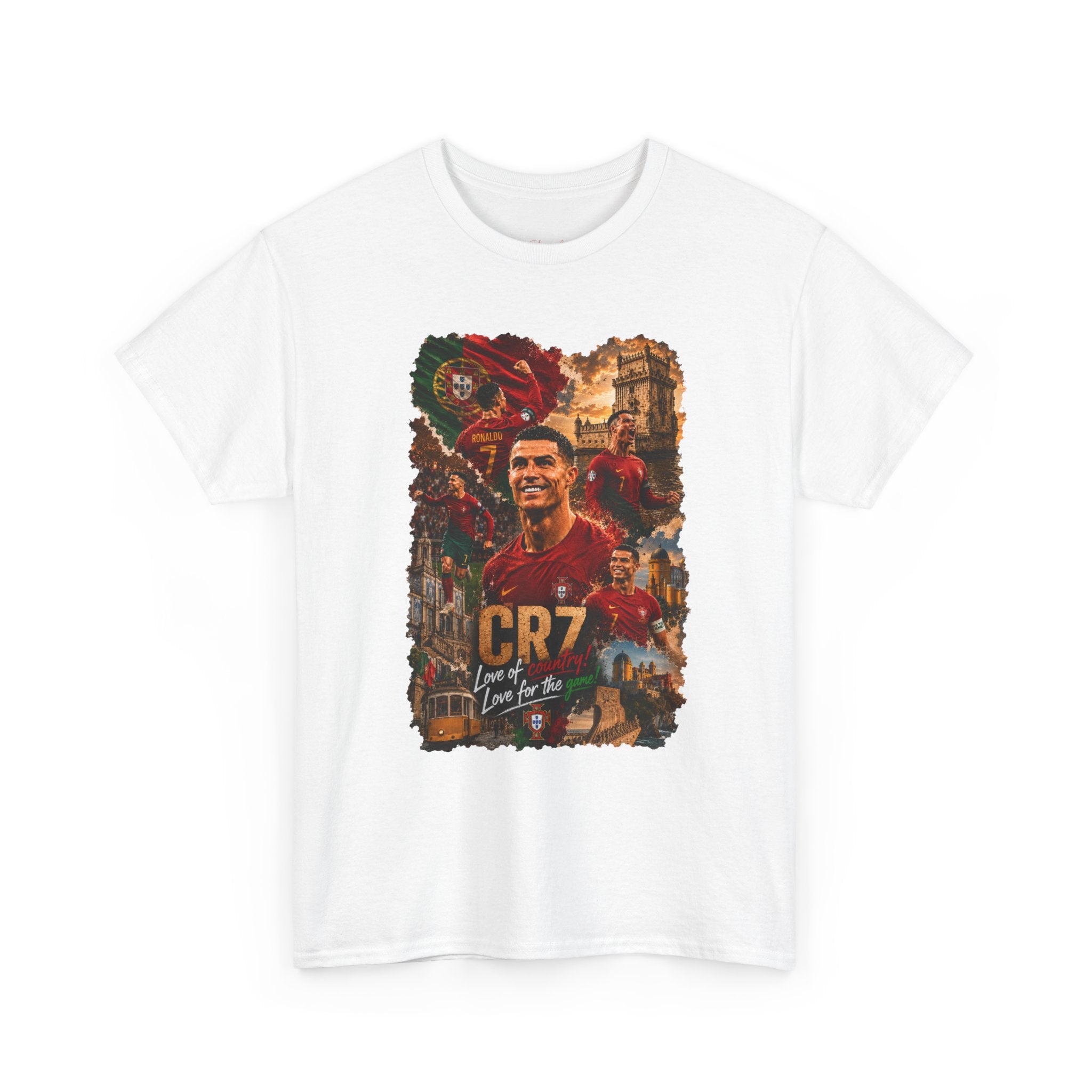 CR7 Soccer Fan T-Shirt – Vintage Portugal Football Tribute Tee