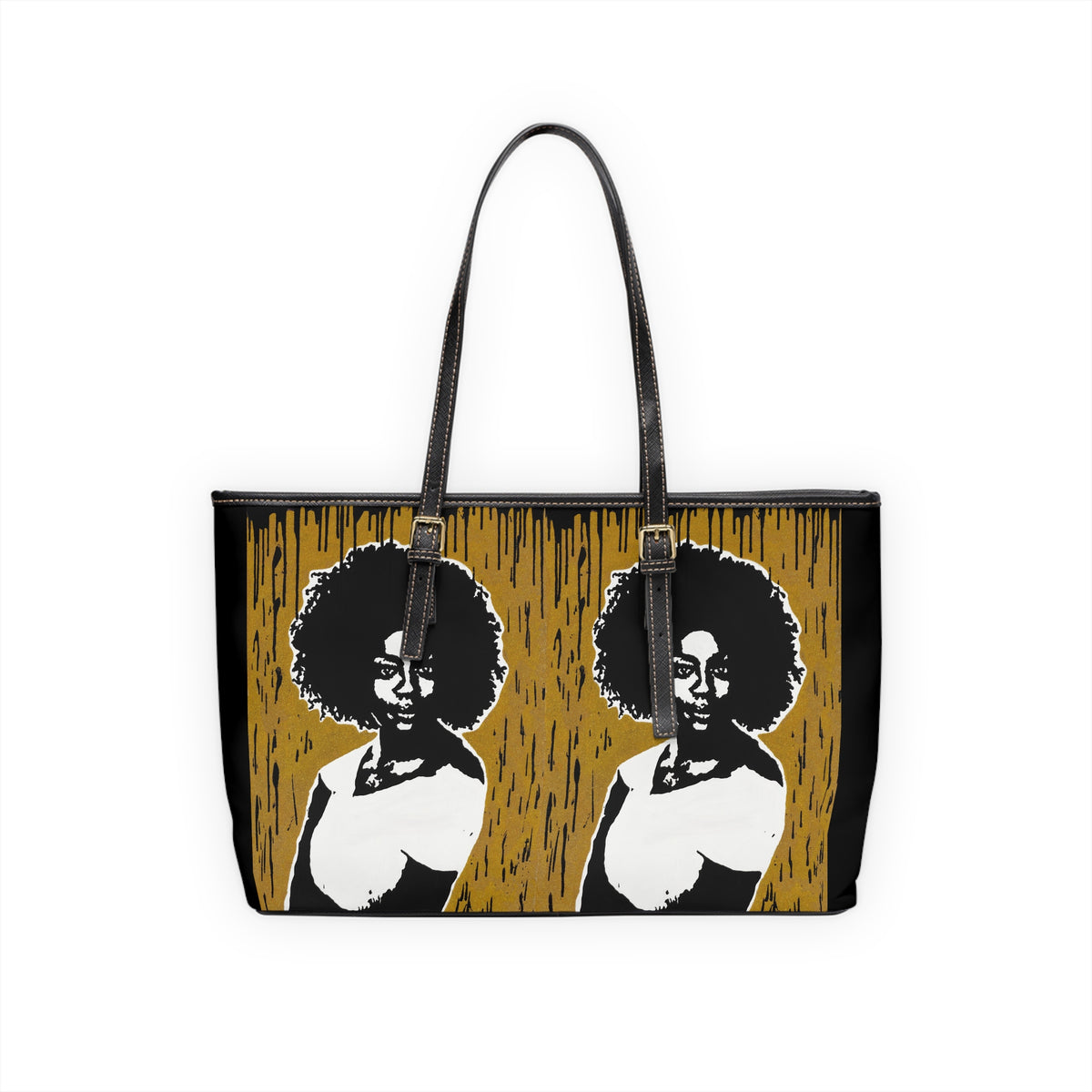"Viola Davis Gold Series Tribute" PU Leather Shoulder Bag