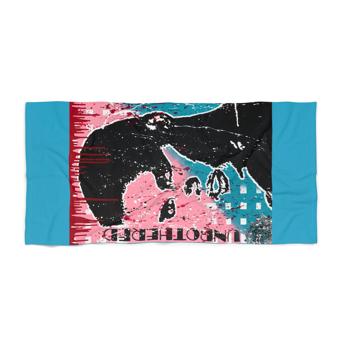 "Unbothered Grace Jones Inspired" Beach Towel
