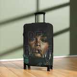 Luggage Cover - 'Be Raw' Portrait Travel Suitcase Protector