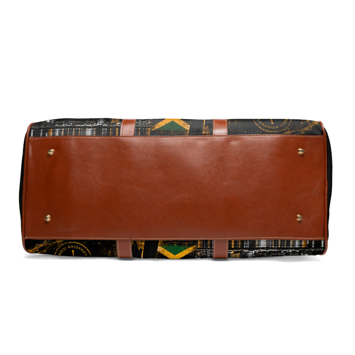 JULLY BLACK Waterproof Travel Bag — Stylish Black Heritage Portrait Weekend Duffle