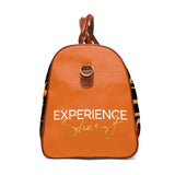 Olunike Adeliyi Waterproof Travel Bag — Afrocentric Collage Weekender Duffel