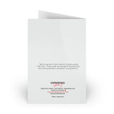 Romantic Couple Greeting Card – Luxe Floral Art Love Note (1 or 10-pack)