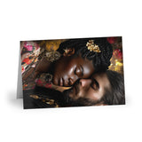 Greeting Card — Romantic Portrait Art Card (Single or 10‑Pack)