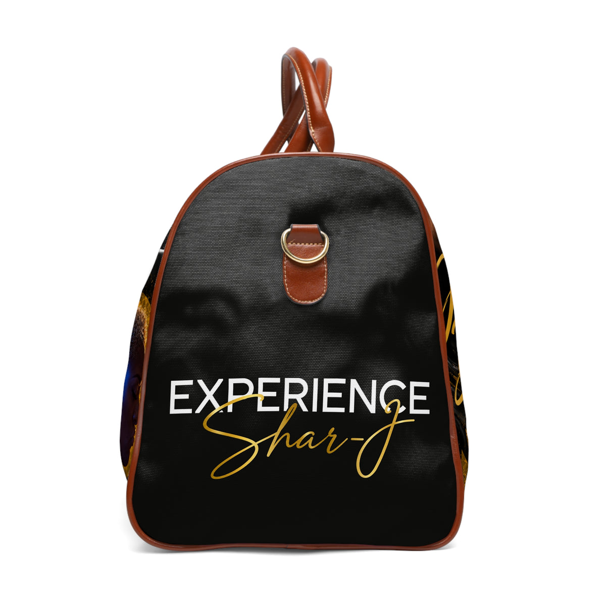 JULLY BLACK Waterproof Travel Bag — Stylish Black Heritage Portrait Weekend Duffle