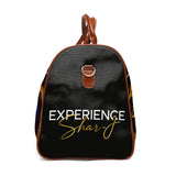 JULY BLACK Waterproof Travel Bag — Stylish Black Heritage Portrait Weekend Duffle