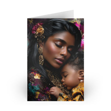 Mother and Child Fine Art Greeting Card — Emotional Keepsake Card for Mother’s Day, New Baby, or Comfort