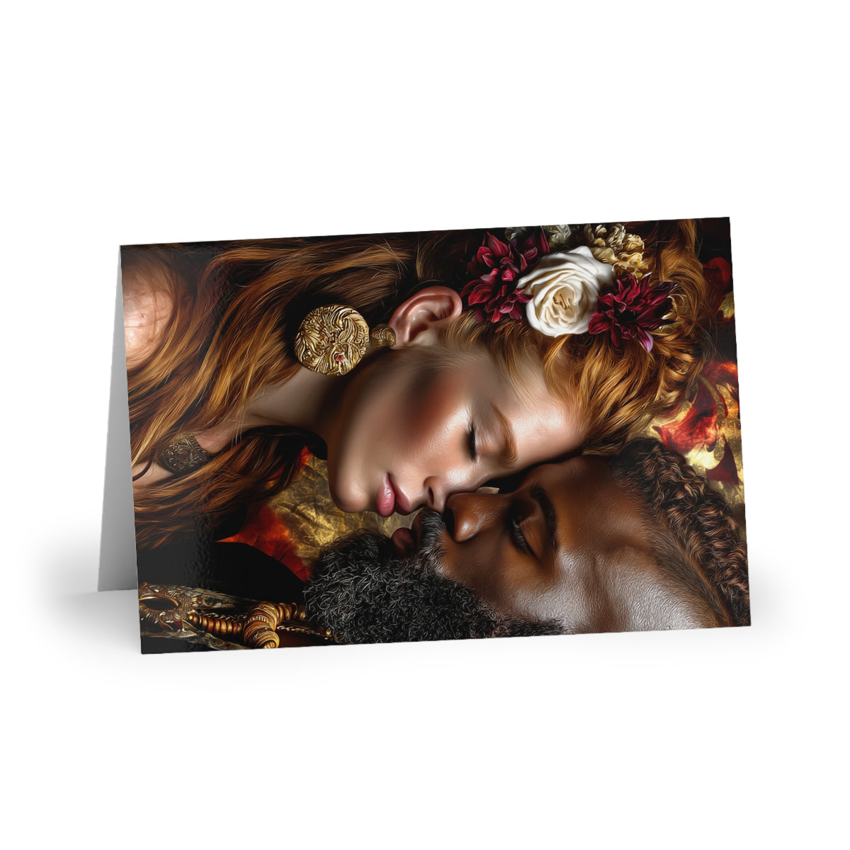 Greeting Card — Romantic Couple Art Print (1 or 10 pcs)