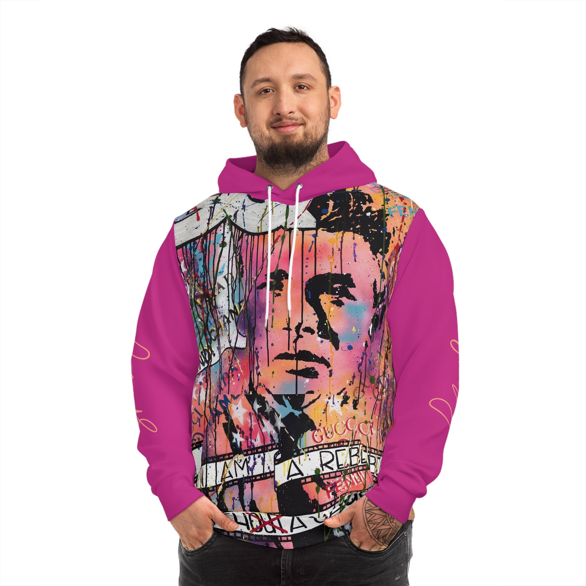 "Rebel With A Cause" AOP Fashion Hoodie