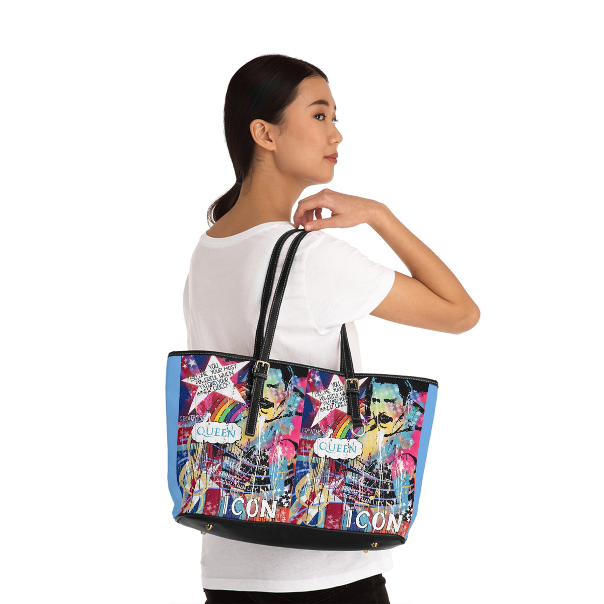 "Find Your Inner Queen-Freddie  Mercury" PU Leather Shoulder Bag