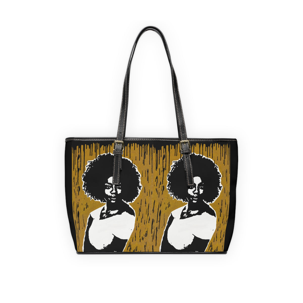 "Viola Davis Gold Series Tribute" PU Leather Shoulder Bag