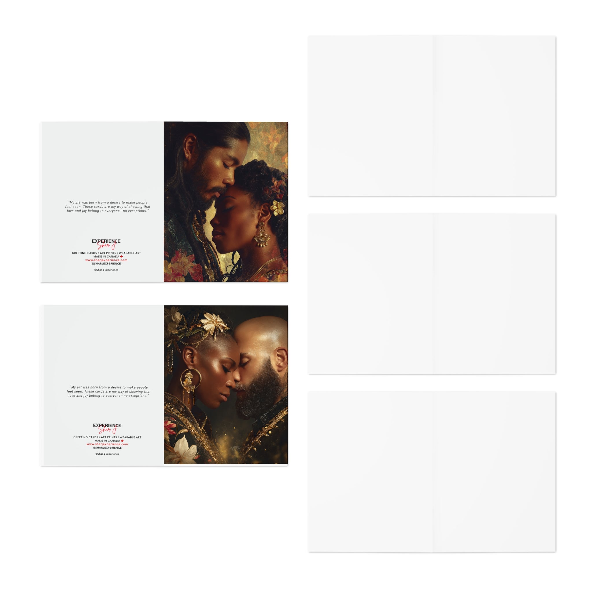 Romantic Couples Greeting Cards (5-Pack)