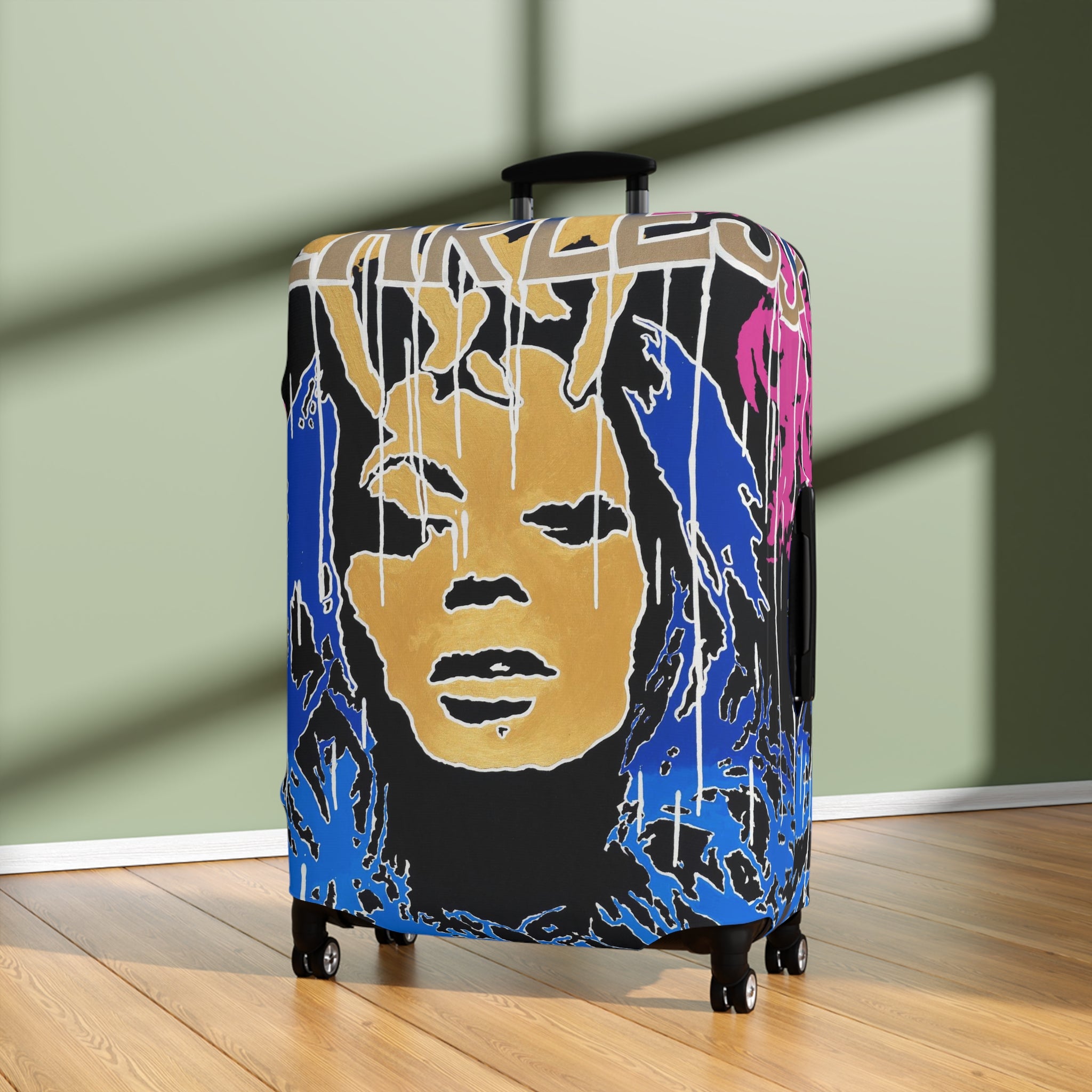 Fearless Luggage Cover — Bold Retro Travel Protector