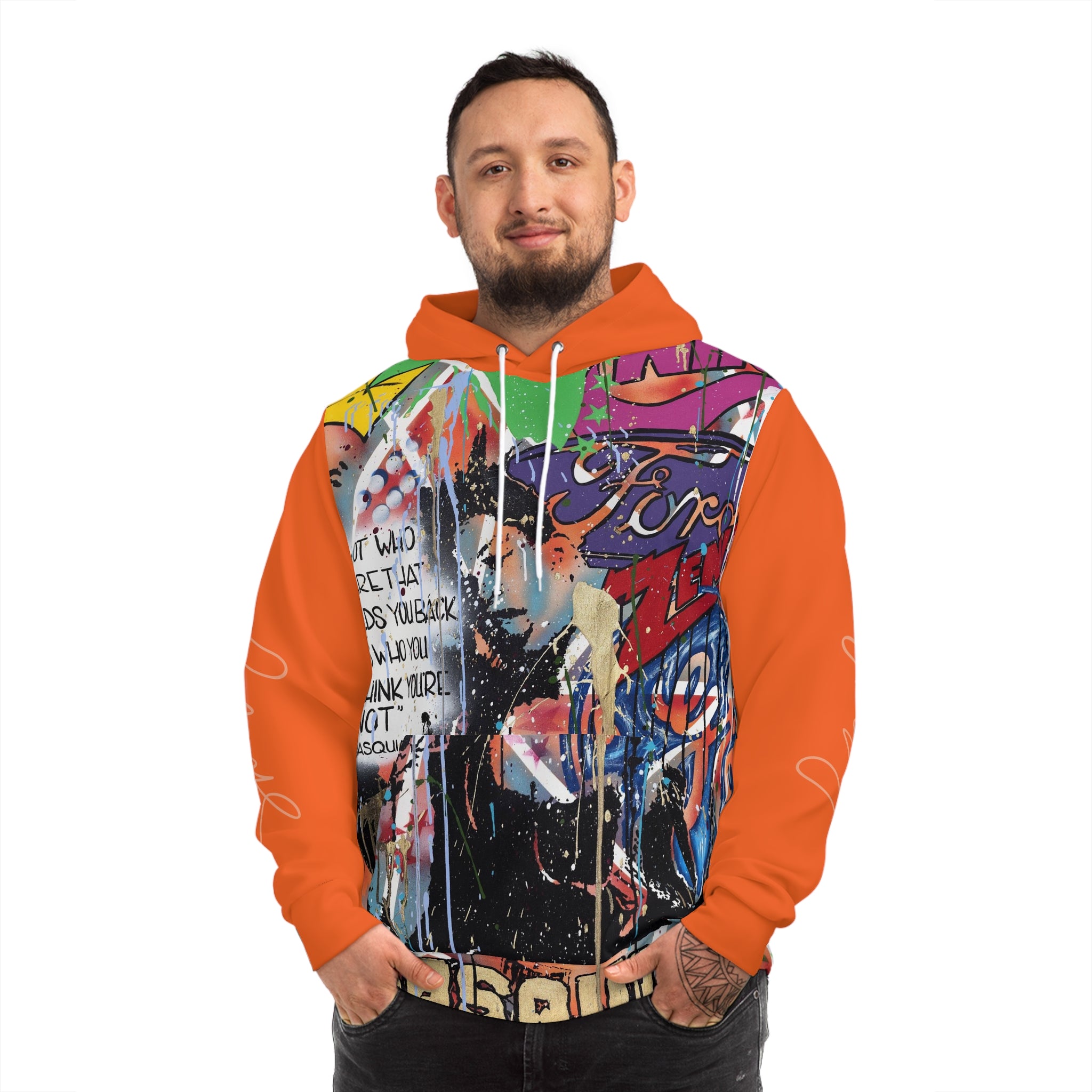 "Basquiat/Warhol Tribute" AOP Fashion Hoodie